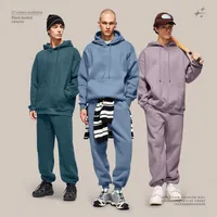 INF Men's Wear | American Casual Suit  Fall/Winter New Fleece-lined Thickened Hooded 10 Color Fleece Wear Pants main image 3