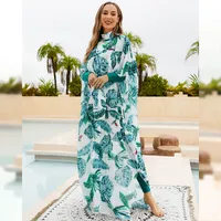 Southeast Asian Muslims Surrounded Shaded Diving Surfing Conservative Swimsuit Four-piece Beach Sun Protection Split Swimsuit main image 2