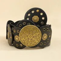 Classical Bohemian Artistic Solid Color Pu Women's Chain Belts sku image 6