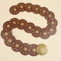 Classical Bohemian Artistic Solid Color Pu Women's Chain Belts main image 7