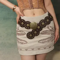 Classical Bohemian Artistic Solid Color Pu Women's Chain Belts main image 10