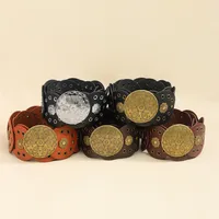 Classical Bohemian Artistic Solid Color Pu Women's Chain Belts main image 3