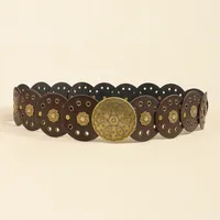 Classical Bohemian Artistic Solid Color Pu Women's Chain Belts sku image 3