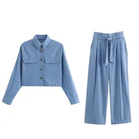 Date Women's Casual Solid Color Cotton Blend Pant Co-ord Set Shorts Sets main image 2
