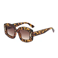 Y2K Streetwear Cool Style Solid Color PC UV400 Protection Square Full Frame Glasses main image 7