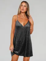 Explosive Sequin Dress Cross-summer Backless Skirt Women's V-neck Vest Skirt Beaded Skirt sku image 4