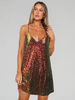 Explosive Sequin Dress Cross-summer Backless Skirt Women's V-neck Vest Skirt Beaded Skirt sku image 19