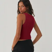 Spice Girl Fashion Spring And Summer Y2K Sleeveless Vest Slim-fit Slimming Inner Wearing Outer Wearing Sports Short Top For Women main image 3