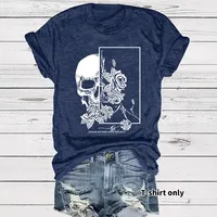 Women's T-shirt Short Sleeve T-Shirts Streetwear Skull main image 1