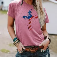 Women's T-shirt Short Sleeve T-Shirts Streetwear Cross main image 2