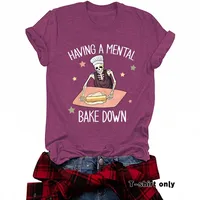 Women's T-shirt Short Sleeve T-Shirts Streetwear Skull main image 2