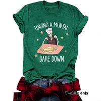 Women's T-shirt Short Sleeve T-Shirts Streetwear Skull main image 4