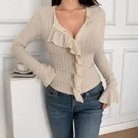 Women's Knitwear Long Sleeve Sweaters & Cardigans Classic Style Streetwear Solid Color main image 2