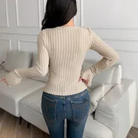 Women's Knitwear Long Sleeve Sweaters & Cardigans Classic Style Streetwear Solid Color main image 3
