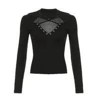 Women's T-shirt Long Sleeve T-Shirts Streetwear Solid Color main image 5
