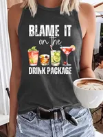 Women's Vest Tank Tops Streetwear Solid Color sku image 6