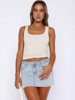 Spring And Summer New Y2K Sexy Spice Girls Women's Sleeveless Square Collar Casual Basic Navel Camisole Women's Vest sku image 2