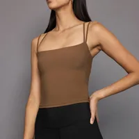 Spring And Summer  New Ultra-short Double Shoulder Strap Slim-fit Back Cross Shoulder Strap Slim-fit Vest For Women main image 3