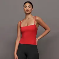 Spring And Summer  New Ultra-short Double Shoulder Strap Slim-fit Back Cross Shoulder Strap Slim-fit Vest For Women main image 4
