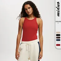 Explosions New  Women's Sports Thread Solid Color Sleeveless Knitted All-match Sling Spring And Summer main image 1
