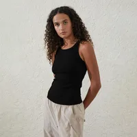 Explosions New  Women's Sports Thread Solid Color Sleeveless Knitted All-match Sling Spring And Summer main image 3