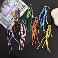 New Trendy Braided Rope Pendant Dopamine Bag Hanging Ornament Ins Style Keychain Female Pendant Letter Accessories main image 3