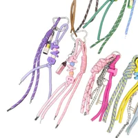 New Trendy Braided Rope Pendant Dopamine Bag Hanging Ornament Ins Style Keychain Female Pendant Letter Accessories main image 5