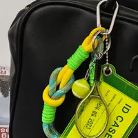 New Miu Tennis Pendant Accessories Keychain Women's Hanging Accessories Ins Handmade Rope Decoration Tag Jewelry main image 4