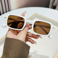 Casual Simple Style Leopard Ac UV400 Protection Square Rivet Full Frame Glasses main image 9
