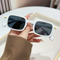 Casual Simple Style Leopard Ac UV400 Protection Square Rivet Full Frame Glasses main image 10