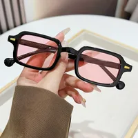 Casual Simple Style Leopard Ac UV400 Protection Square Rivet Full Frame Glasses main image 7