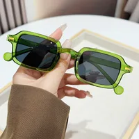 Casual Simple Style Leopard Ac UV400 Protection Square Rivet Full Frame Glasses main image 6