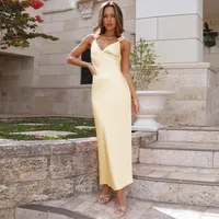 Strap Dress Spring And Summer Slim-fit Sexy Backless Wedding Light Dress Bridesmaid Evening Dress Women's Dress main image 2