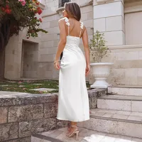 Strap Dress Spring And Summer Slim-fit Sexy Backless Wedding Light Dress Bridesmaid Evening Dress Women's Dress main image 4
