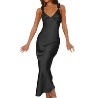 Strap Dress Spring And Summer Slim-fit Sexy Backless Wedding Light Dress Bridesmaid Evening Dress Women's Dress main image 5