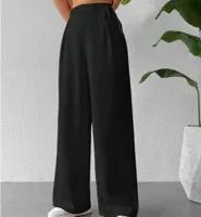 Women's Casual Holiday Daily Basic Simple Style Classic Style Solid Color Full Length Casual Pants Wide Leg Pants main image 1