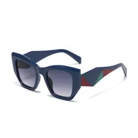 Hip-Hop Punk Streetwear Color Block PC UV400 Protection Tinted Lenses Polygon Full Frame Glasses main image 3