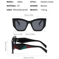 Hip-Hop Punk Streetwear Color Block PC UV400 Protection Tinted Lenses Polygon Full Frame Glasses main image 10
