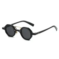 Hip-Hop Exaggerated Lady Solid Color PC Round Frame Full Frame Glasses main image 1