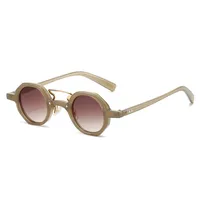 Hip-Hop Exaggerated Lady Solid Color PC Round Frame Full Frame Glasses main image 4