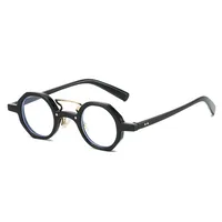 Hip-Hop Exaggerated Lady Solid Color PC Round Frame Full Frame Glasses sku image 7