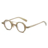 Hip-Hop Exaggerated Lady Solid Color PC Round Frame Full Frame Glasses sku image 9