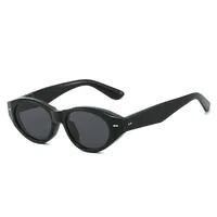 Casual Style Basic Lady Solid Color PC UV400 Protection Cat Eye Full Frame Glasses main image 1
