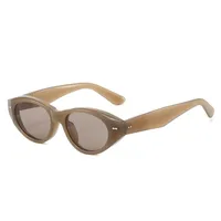 Casual Style Basic Lady Solid Color PC UV400 Protection Cat Eye Full Frame Glasses main image 3