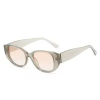 Elegant Basic Lady Solid Color PC Oval Frame Full Frame Glasses main image 2