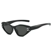Elegant Hip-Hop Lady Solid Color PC UV400 Protection Special-Shaped Mirror Full Frame Glasses main image 1