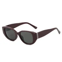 Elegant Basic Lady Solid Color PC Oval Frame Full Frame Glasses main image 3