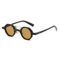 Hip-Hop Exaggerated Lady Solid Color PC Round Frame Full Frame Glasses sku image 13