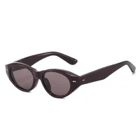 Casual Style Basic Lady Solid Color PC UV400 Protection Cat Eye Full Frame Glasses main image 5