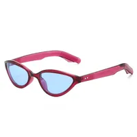Elegant Hip-Hop Lady Solid Color PC Round Frame Full Frame Glasses main image 3